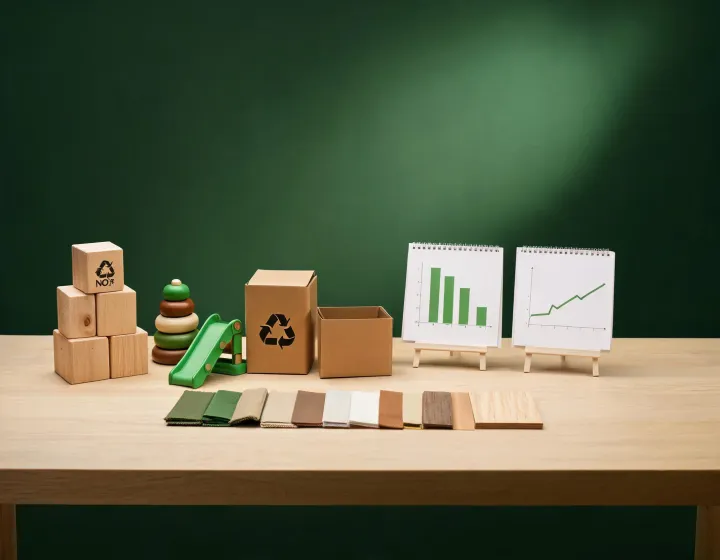 Sustainable toy materials dashboard